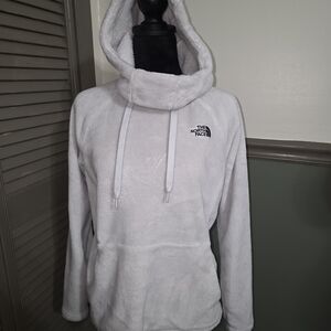The North Face White Fuzzy Hoodie